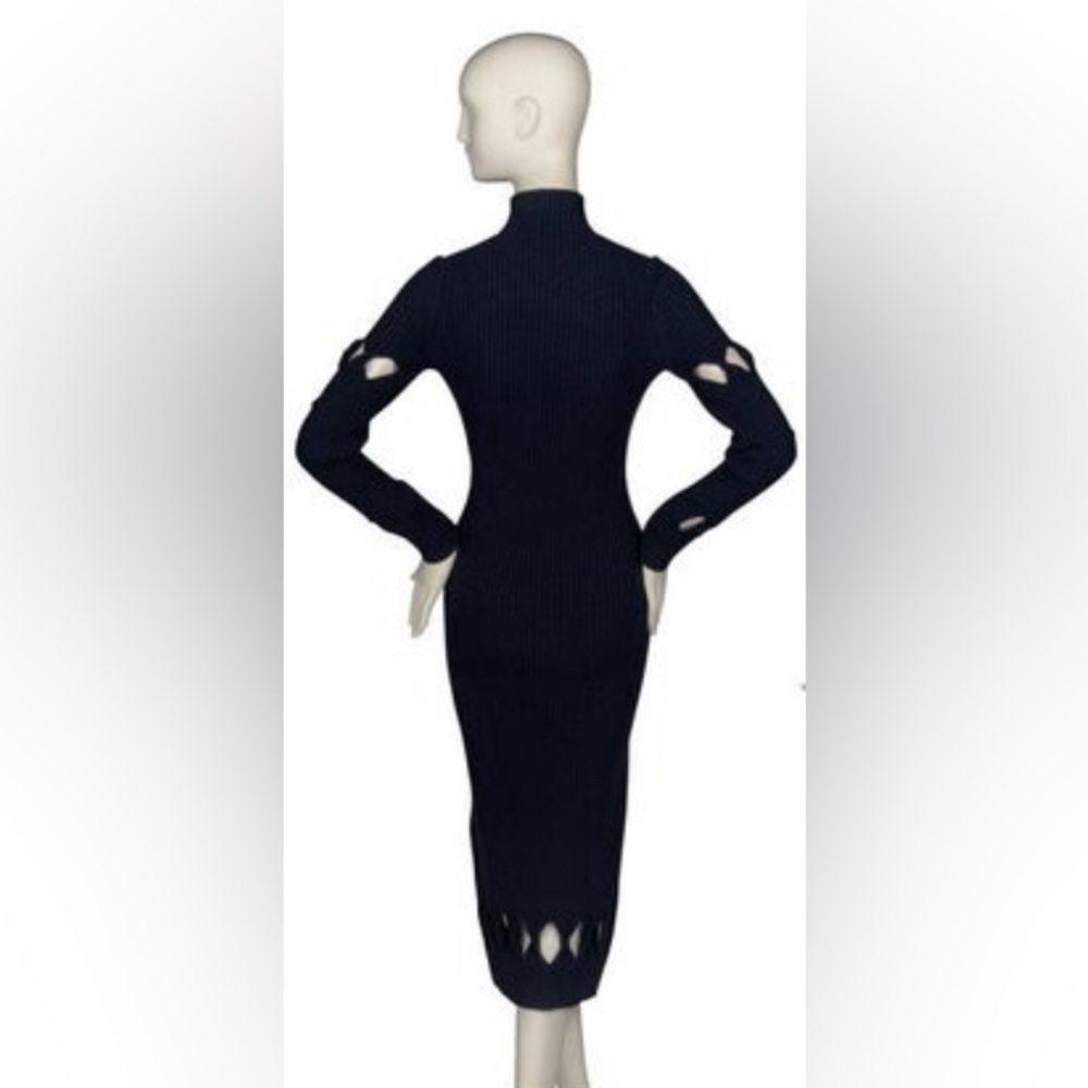🔥❤️ EUC Victoria Beckham Mock Turtleneck Midi Sweater Dress - Picture 5 of 14